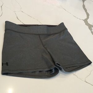 Under Armour Women's Charcoal Gray XL Athletic Shorts Biker Yoga